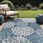 Beverly Rug Outdoor Rug 8x10 Modern Exotic Tropical Leaf Area Rugs - Image 3
