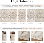 Taupe Area Rug 2x3 Washable Vintage Entryway Carpet Non Slip Retro Distressed - Image 8