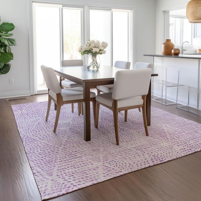 Addison Rugs Chantille ACN591 Purple 5' x 7'6" Indoor Outdoor Area Rug - Image 6
