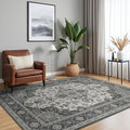Bavni Vintage 5x7 Area Rugs, Boho Oriental Living Room Rug, Machine Washable by BAVNI