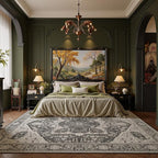 EnHomee 5x7 Area Rugs Washable for Bedroom, Boho Vintage Rugs, Foldable Area - Image 5