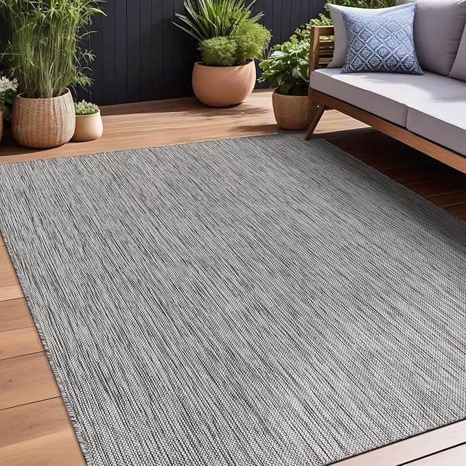 Beverly Rug Indoor Outdoor Rug 5x7, Washable Outside Carpet - Image 3