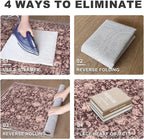KILOCOCO Small Area Rug 2x3 Entryway Rugs Printed Vintage Red Floral Washable - Image 8