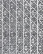Rugs.com Lattice Trellis Collection Rug – 8' x 10' Gray Low-Pile Rug Perfect - Image 2