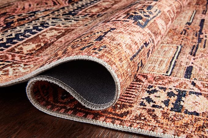 Loloi Layla Collection LAY-14 Mocha/Blush 2'-0" x 5'-0" .13" Thick Accent Rug - Image 5