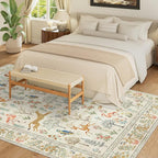 DUKINO 8x10 Rug, Washable Animal Living Room Rug - Image 3