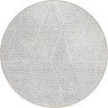Addison Rugs Chantille ACN591 Silver 8' x 8' Indoor Outdoor Round Rug, Easy by AddisonRugs