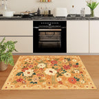 DUKINO 4x6 Area Rug, Lightweight Non Slip Washable Floral Rug, Indoor Low Pile - Image 3