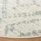 SAFAVIEH Adirondack Collection 6' Round Ivory/Green ADR131X Modern Diamond - Image 4