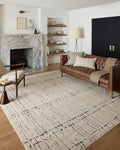 Loloi Darby Collection DAR-06 Sand/Dk. Grey 4'-0" x 6'-0" Accent Rug by Loloi