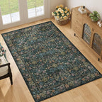 DUKINO 4x6 Rugs for Living Room, Lightweight Non Slip Washable Rug - Image 2
