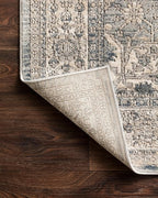 Loloi Teagan Collection TEA-04 Sky/Natural 11'-6" x 15' Area Rug, Soft Neutral - Image 8