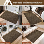 COSY HOMEER Non-Slip Door Mat 24"x36", Entryway Rugs Low Profile Absorbent Dirt - Image 7