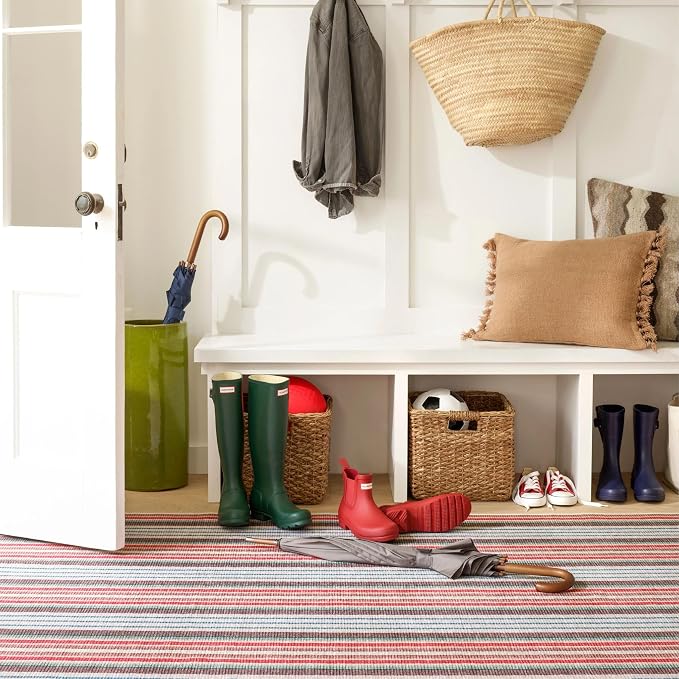 Dash & Albert Ranch Stripe Machine Washable Rug, 3 X 5 Feet - Image 2