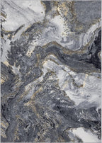 Abstract 2x6 Runner Rug: Modern Washable Rug - Image 9