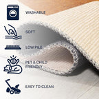 JONATHAN Y Machine Washable Indoor Area Rug 9X12 Cream/Terracotta, Cirkel - Image 5
