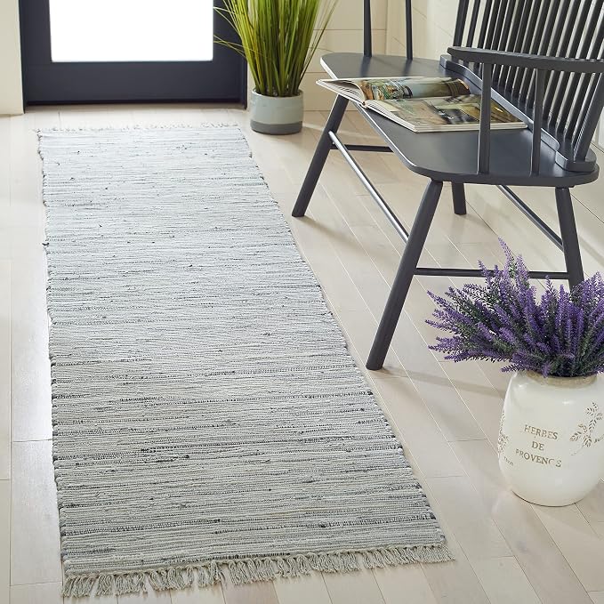SAFAVIEH Rag Rug Collection Runner Rug - Image 2