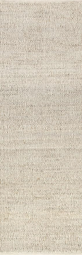 nuLOOM 2'6" x 6' Elfriede Jute & Cotton Hand Woven Area Rug, Solid Rustic - Image 3