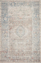 Loloi Chris Loves Julia Jules Collection JUL-07 Natural/Ocean 2'-6'' x 12'-0'' - Image 6