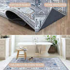 Fame Living Grey Oushak Rug, Modern Small Rugs, Door Mat, Doormat - Image 6