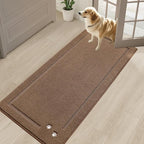 BEQHAUSE Dog Door Mat for Muddy Paws 32"x70" Dirt Trapper Absorbent Doormat Non - Image 8
