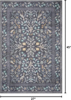 Loloi Rifle Paper Co. Maison Collection MAO-01 Nightingale Black 2'-3" x 3'-9" - Image 2