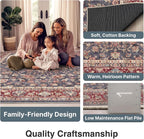 Well Woven Asha Rome Navy Blue Red 7'7" x 9'10" Area Rug - Image 4