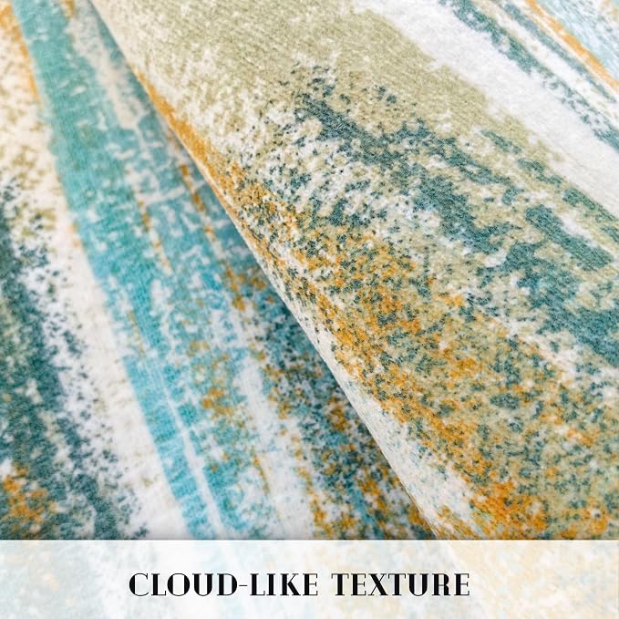 Modern Abstract Hallway Runner Rug - Image 8