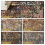 Kokia Abstract Area Rugs 8x10 Bedroom Soft Living Room Rugs Washable Distressed - Image 8