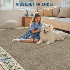 GarveeHome Washable Area Rugs for Bedroom 5x7 Living Room Modern Floral Throw - Image 7