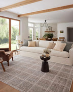 Loloi Angela Rose Ember Collection EMB-10 Fog/Dove 2'-7" x 7'-6" Runner Rug by Loloi