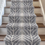 Well Woven Custom Size Hallway & Stair Runner- Harlow Rhodes Grey 27 Inches by WellWovenRugs