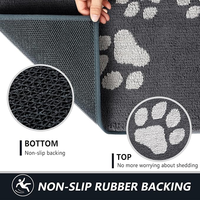 Timo Indoor Door Mat, Front Door Mat 32"x40" Non-Slip Rubber Backing Absorbent - Image 4