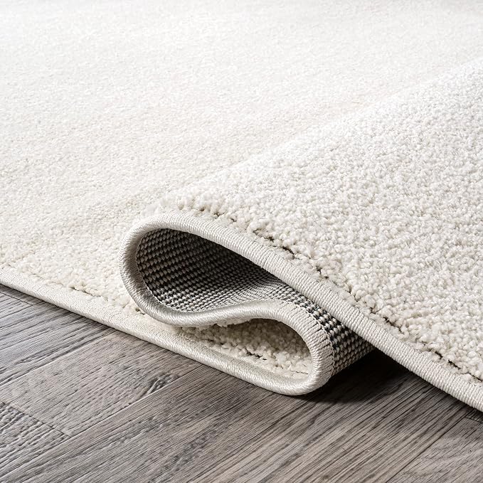 JONATHAN Y Haze Solid Low-Pile Cream 7x7 Square Indoor Area Rug, Minimalist - Image 5