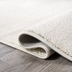 JONATHAN Y Haze Solid Low-Pile Cream 4' Round Indoor Area Rug, Minimalist - Image 5