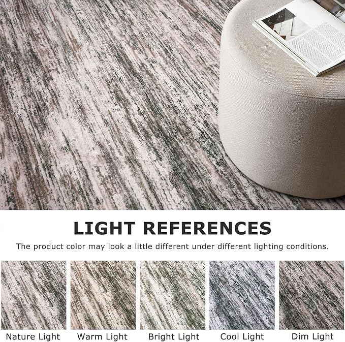 2x5 Modern Abstract Runner Rug for Hallways, Non-Shedding Washable Rug for - Image 4
