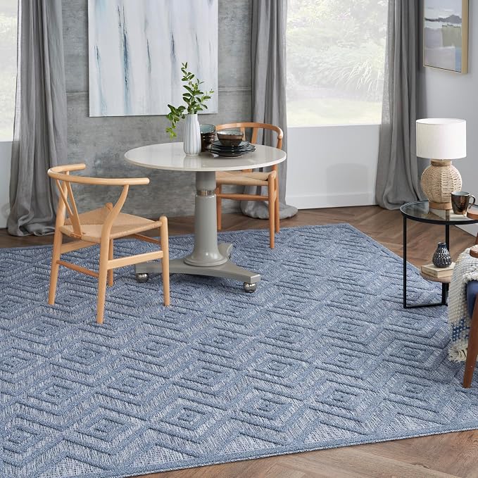 Nourison Home Versatile Denim Blue 7' x 10' Area Rug - Image 8