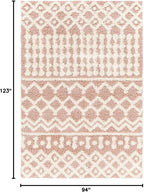 Livabliss Hapsburg Moroccan Shag Area Rug, Dusty Pink - Image 2