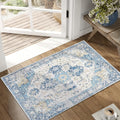 jinchan Kelda Area Rug 2x3 Entryway Rug Washable Soft Indoor Vintage Floor by JINCHAN