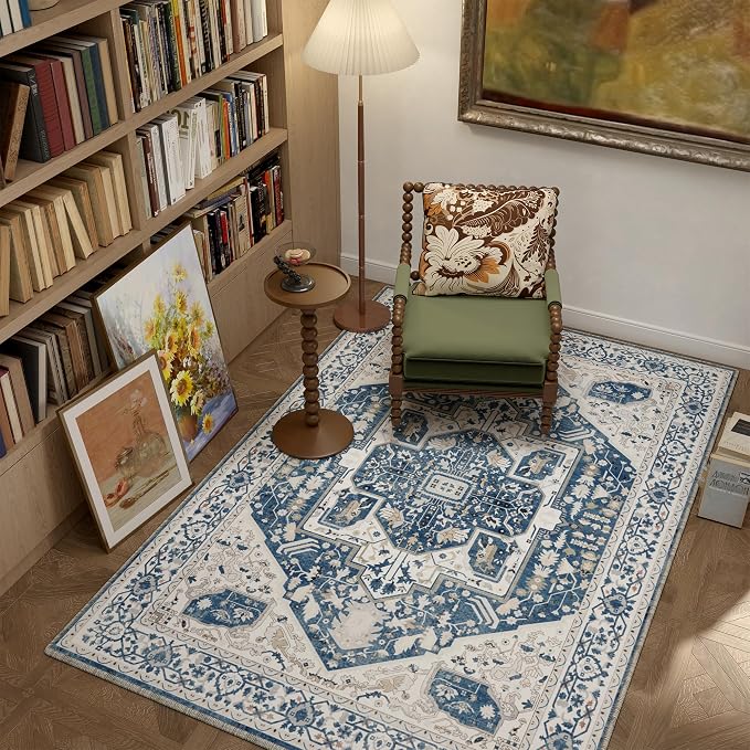 EnHomee 4x6 Area Rugs for Living Room, Boho Area Rug, Machine Soft Washable Rug - Image 7