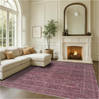 Fame Rugs Turkish Rug. Washable Vintage Oriental Antique Inspired Traditional - Image 9