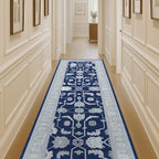 Fame Living Navy Blue Oushak Rug, Modern Rugs, Small Throw, Accent Area Rug by FameLiving%7COushakRugs