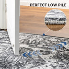 EnHomee 5x7 Area Rugs Washable for Bedroom, Boho Vintage Rugs, Foldable Area - Image 6