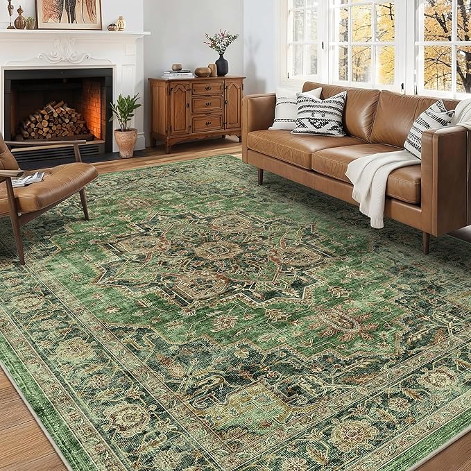 5x7 Area Rugs for Living Room Ultra-Soft Washable Rug Vintage Distressed Boho by NakedCloud