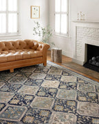 Loloi Jocelyn Collection JOC-02 Navy/Blue 9'-6" x 12'-6" .38" Thick Area Rug by Loloi