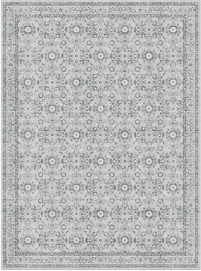 WITSHOCK Living Room Area Rugs 9x12: Soft Non-Slip Backing Washable Rugs - Image 8