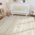 Nakagishi 8x10 Area Rugs Living Room: Washable Boho Large Neutral Modern Soft - Image 7