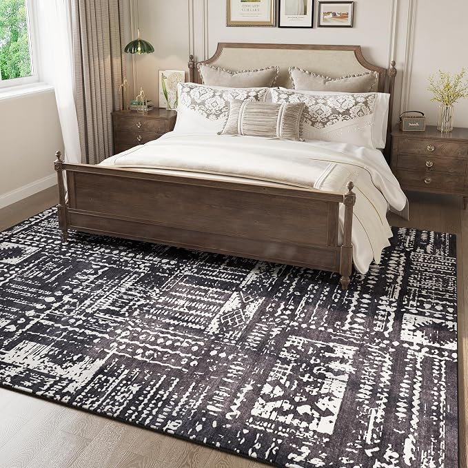 Rugcomf Area Rugs 8x10 Rug for Living Room Clearance Washable Boho Area Rug Non - Image 5