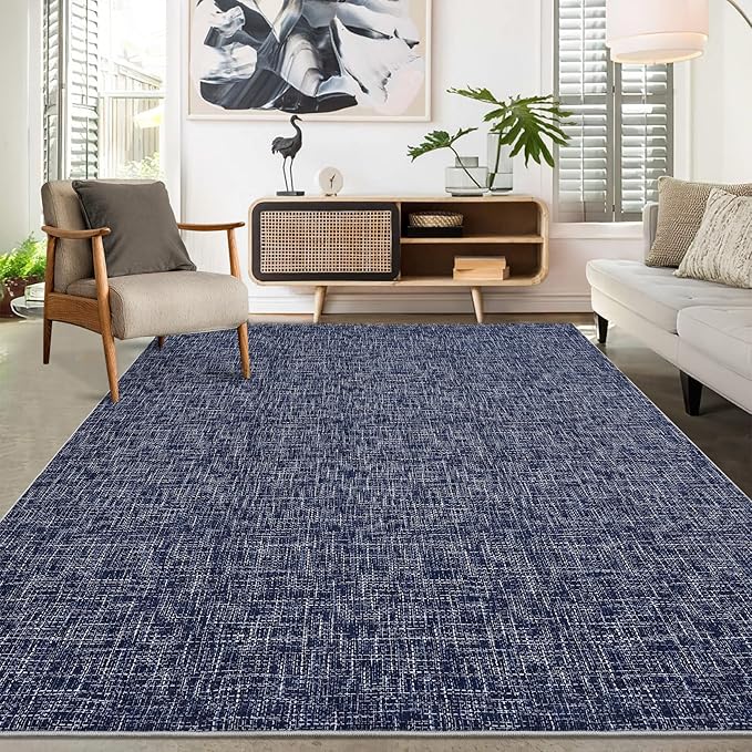 RUGSREAL Bedroom Area Rug 4x6 Modern Abstract Area Rug Stain Resistant Small - Image 9