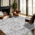 Washable Area Rug 10'x14' Boho Design Non-Shedding Easy Care Ideal by CHAMPLANT